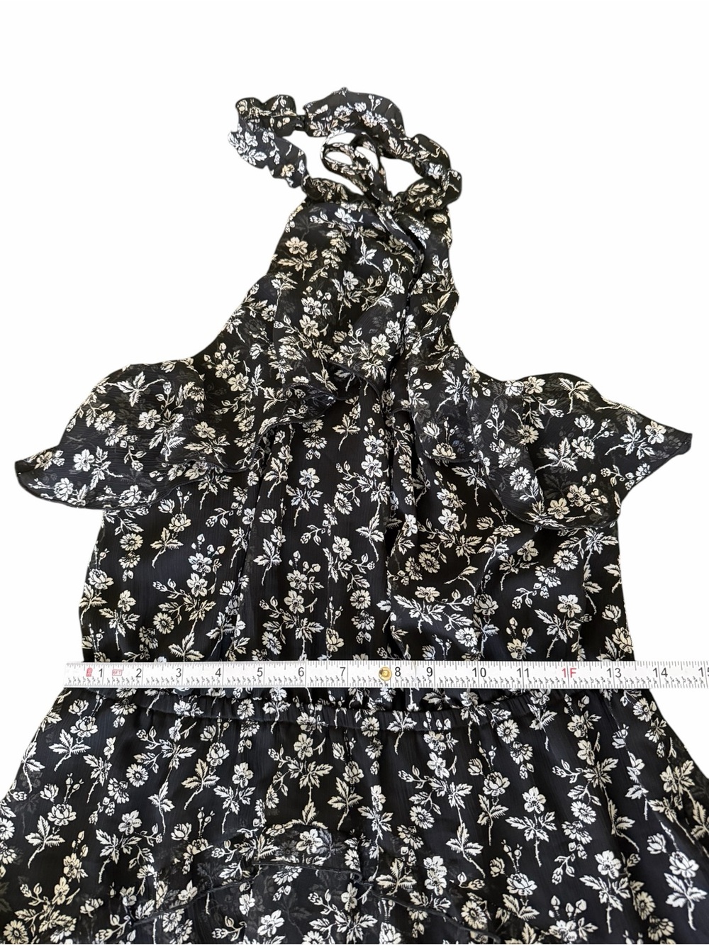 Express Tiered Ruffle Midi Dress - Picture 10 of 11